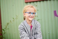 Juno transparant blauw/denim, maat 43