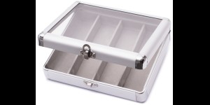 Presentatiekoffer voor 4 monturen, aluminium