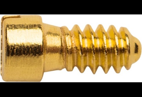 Gleufschroef goud Ø 1,3 lengte 3,5 mm