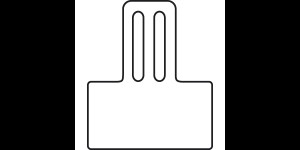 Prijsetiketten, Flexibel, 36 x 17 mm, opening: 17 mm