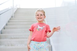 Sara transparant perzik/oudroze, maat 40