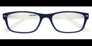 Leesbril Feeling blauw wit