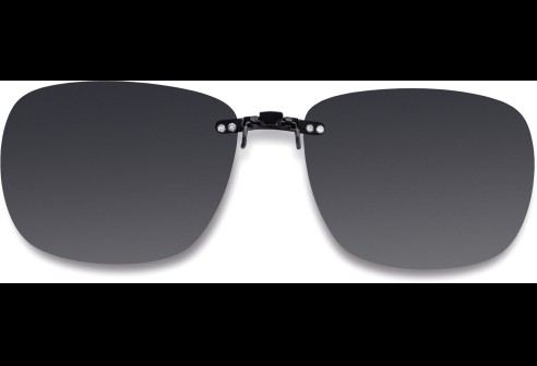 Voorhanger voor metalen monturen, opklembaar 56 x 46 mm - Grijs, gepolariseerd