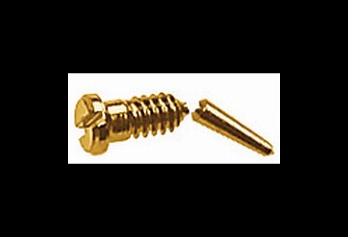 Gleufschroef goud Ø 1,0 lengte 2,8/5,8 mm
