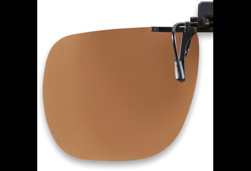 Voorhanger „Standaard” opklapbaar 65 x 56 mm - Bruin, polariserend