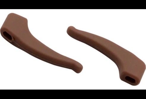 Milo & Me kids antislip oorhaakjes, Ceder bruin 