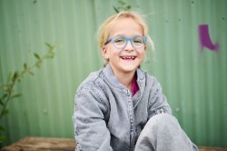 Juno transparant blauw/denim, maat 43