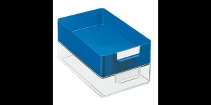 Werkbakken - grote uitvoering- Transparant - extra hoog- 65 mm