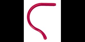 Siliconen kruloortip voor kinderen rood Ø 1,4 tot 1,5 mm