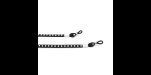 Brillenband met klinknagels zwart 3 stuks