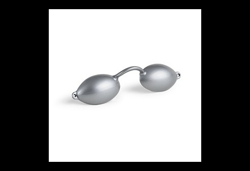 Zonnebank bril zilver