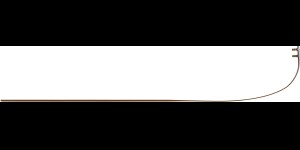 Monoblock veer voor glasbrillen bruin