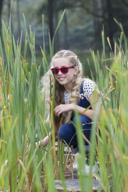 B&S Zonnebril voor kinderen 6 tot 10 jaar, rood