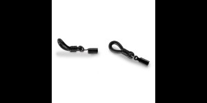 Rubberen ringen - voor brilkoordjes, Zwart