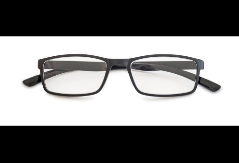 Leesbril kunststof met gematteerd voorstuk, zwart