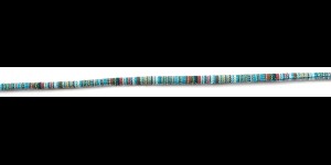 Brillenband Boho-style lichtblauw