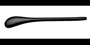 Acetaat oortip klassiek zwart Ø 1,45 mm