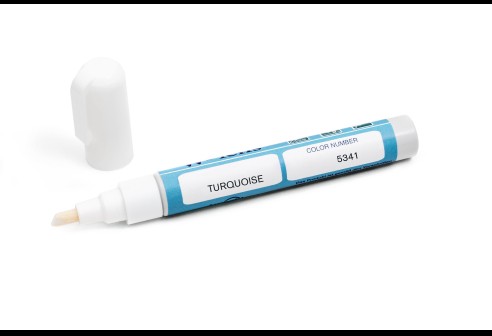 Glas decostiften, licht turquoise