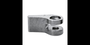 Soldeerscharnieren voorstukdeel, dubbele ogen, links, opening 0,9 mm