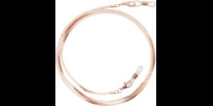 Brilkettingen Napels rose goudkleurig