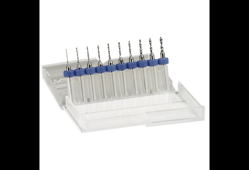 Borenfrezenset voor kunststof glazen