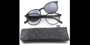 Leesbril kunststof met zonneclip