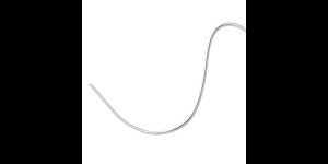 Rond draad dikte 1.5mm, nieuwzilver, lengte 1m