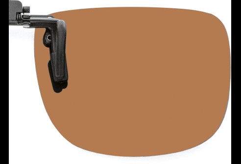 Polarisatie voorhanger 54x43mm, slanke constructie, Bruin