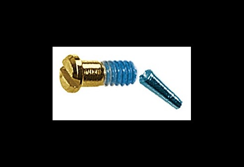 Gleufschroef goud Tuflock Ø 1,4 lengte 4,0/7,0 mm