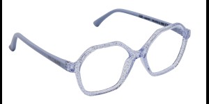 Lux glitter sky blue/iight grey blue, maat 44