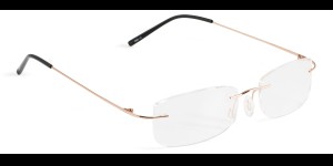 Glasbril van Beta-titanium goud