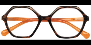 Leesbril Stella tortoise oranje