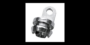 Insmeltscharnieren voorstukdeel gewoon, enkel oog, opening 1,0 mm