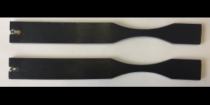 Acetaatplaat ruw model voor oortips, zwart 