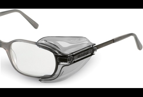 Zijkapjes polycarbonaat grijs-transparant