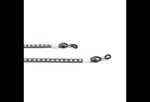 Brillenband met klinknagels grijs 3 stuks